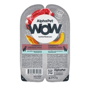 AlphaPet WoW корм для собак с чувствительным пищеварением ГовядинаТыква в соусе, 100 г