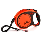 Flexi Xtreme L рулетка для собак до 55 кг 8 м лента оранжевая