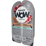 AlphaPet WoW корм для собак с чувствителным пищеварением ЯгненокМорковь в соусе, 100 г