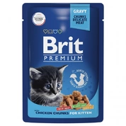 Brit Premium корм для котят Цыпленок в соусе, 85 г