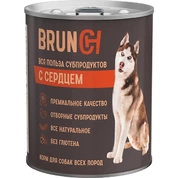 Brunch консервы для собак с сердцем, 850г