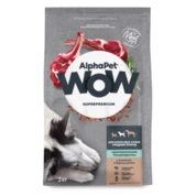 AlphaPet WoW корм для собак средних пород c чувствительным пищеварением Ягненок/рис