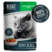 X-Cat XXL корм для кошек Утка/яблоки соус, 85 г