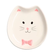 Mr.Kranch миска керамическая для кошек Мордочка кошки белая, 130 м