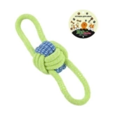 ZooM игрушка для собак грейфер Мяч плетенный с двумя ручками, 18 см