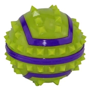 DOGMAN игрушка для собак Мяч с шипами для массажа десен, 9,7 см