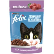 Felix Домашняя вкуснятина для кошек Ягненок 75г