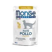 Monge Monoprotein корм для стерилизованных кошек Курица паштет, 85 г