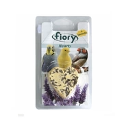 Fiory био-камень для птиц в форме сердца с лавандой, 45 г