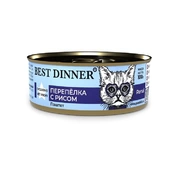Best Dinner Renal корм для кошек Перепелка/рис паштет