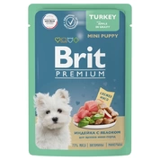 Brit Premium корм для щенков мини пород Индейка/яблоко соус, 85 г