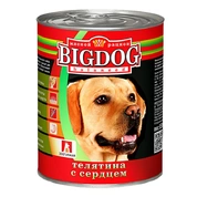 Зоогурман Big Dog консервы для собак Телятина с сердцем