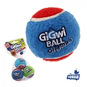 GiGwi игрушка для собак Мяч с пищалкой тенисный, 4,8 см 3шт