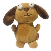 GiGwi игрушка для собак Собака с пищалкой текстиль, 15 см