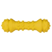 Mr.Kranch игрушка для собак Гантель с ароматом сливок, 18см, желтая