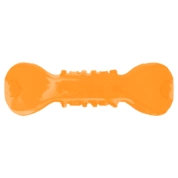 Mr.Kranch игрушка для собак Гантель с ароматом бекона, 22см, оранжевая
