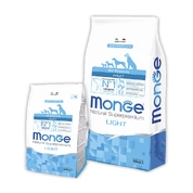 Monge Light корм для взрослых собак низкокалорийный Лосось/рис