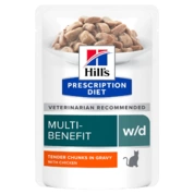 Hill's w/d пауч для кошек при сахарном диабете, 85г