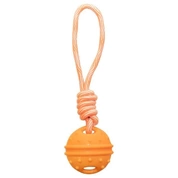 Triol Игрушка для собак Апельсин с верёвкой 77*290мм