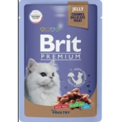 Brit Premium корм для кошек Ассорти птицы желе, 85 г