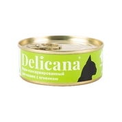 Delicana консервы для кошек Ягненок, 100 г