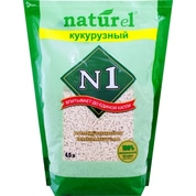 №1 Naturel Кукурузный наполнитель растительный комкующийся 4,5л