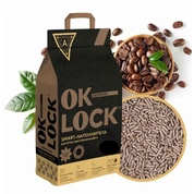 Ok-Lock наполнитель растительный комкующийся Кофе
