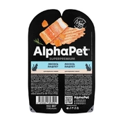 AlphaPet корм для кошек Лосось паштет , 80 г