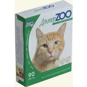 Доктор Zoo витамины для кошек Протеин Таурин/L-карнитин (Здоровье и красота), 90 таб