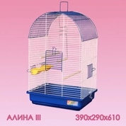 Zoo Мой Мир клетка для птиц Алина-3 большой поддон, 39*29*h61 см