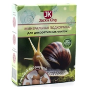 Jack&King Минеральная подкормка для улиток с яичной скорлупой, 100 г