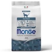 Monge Sterilised Monoprotein корм для стерилизованных кошек Форель