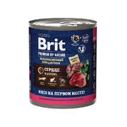 Brit Premium консервы для собак Сердце/печень