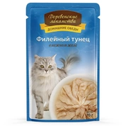 Деревенские лакомства корм для кошек Тунец желе, 70 г