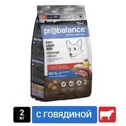 ProBalance Light корм для взрослых собак с низкой активностью Говядина, 2 кг