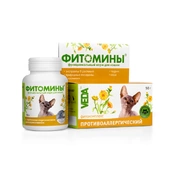 Фитомины витамины для кошек с противоаллергическим фитокомплексом , 50г