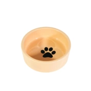 Ecopet Миска керамическая бежевая 13,5*13,5*4,7 см.,460 мл
