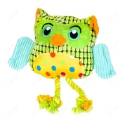 Wogy Игрушка для собак Сова 30*28*10см, с канатами, крылья шуршат