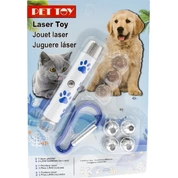 Nunbell Игрушка д/кошек Лазерная указка 7.5см с батарейками и насадками