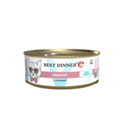 Best Dinner Exclusive Vet Profi диета для кошек Hepatic паштет Курица, 100г