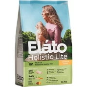 Elato Holistic Lite сухой корм для взрослых кошек кожа и шерсть Курица/Индейка