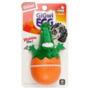 GiGwi игрушка для собак Крокодил-неваляшка с пищалкой 14 см
