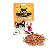 TitBit Лакомство хрустящее с говядиной для кошек, 60 г