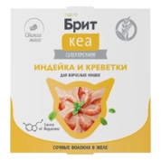 Brit Кеа консервы для кошек Индейка/Креветки желе, 75г