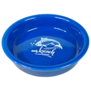 Mr.Kranch миска керамическая для кошек Форель, синяя, 200 мл