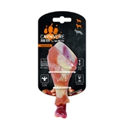Mpets Игрушка для собак Карнивор голень, вкус бекона, красная 14.5 x 5.8 x 4.4 см