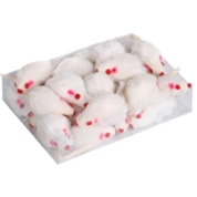 MPets Мышь белая (натур.мех, с кош.мятой, 5х2см) (25)