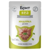 Brit Кеа влажный для котят Индейка желе, 75г