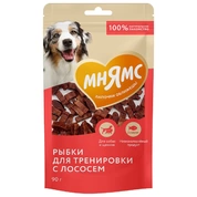 Мнямс тренировочное лакомство для собак Рыбки с лососем, 90 г