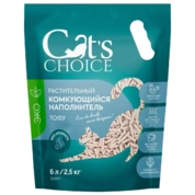 Cat's choice растительный комкующийся наполнитель тофу 